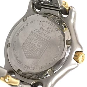 タグホイヤー 腕時計 S95.206M ラウンド デイト 200m 回転ベゼル コンビカラー金具 クォーツ メンズ 稼働 付属有の画像2