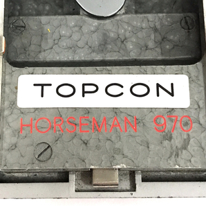 TOPCON HORSEMAN 970 大判カメラ フィルムカメラ ボディ QZ042-40の画像8