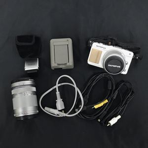 1円 OLYMPUS PEN Mini E-PM2 14-42mm 1:3.5-5.6 II R 40-150mm 1:4-5.6 ミラーレス一眼 デジタルカメラ L221017