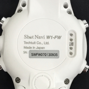 1円 Shot Navi W1-FW GPS GOLF WATCH ショットナビ GPSゴルフ ウォッチ 腕時計 通電確認済の画像2