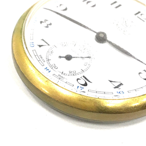 ワテックス スモセコ スモールセコンド 手巻き 機械式 懐中時計 ホワイト文字盤 ジャンク品 watex QZ042-49の画像4
