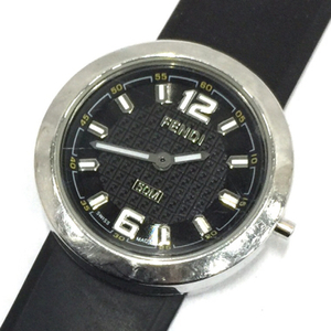 フェンディ 50M クォーツ 腕時計 レディース ブラック文字盤 ジャンク品 付属品あり ファッション小物 FENDI