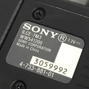 1円 SONY ILCE-7M3 a7III ミラーレス一眼 デジタルカメラ ボディ 本体 C262146の画像6