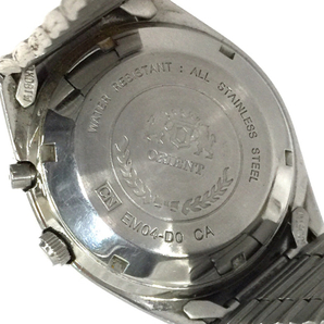 オリエント クリスタル 自動巻 オートマチック デイデイト 腕時計 EM04-4000 紫文字盤 メンズ ジャンク品 QR042-253の画像2