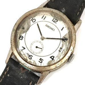 セイコー スモセコ 手巻き 機械式 腕時計 5328-0020 不動品 ジャンク品 メンズ 社外ベルト SEIKO QR042-290の画像1
