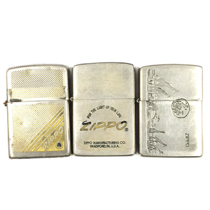 ジッポー オイルライター キリン デザイン 他 ZIPPOロゴ デザイン 等 喫煙具 喫煙グッズ 計3点 セット QD043-34