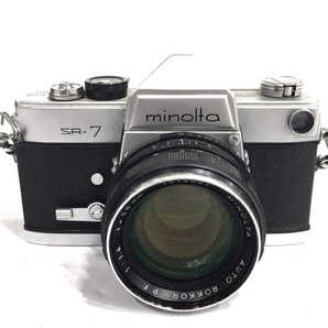 MINOLTA SR-7 AUTO ROKKOR-PF 1:1.4 58mm 一眼レフフィルムカメラ レンズ マニュアルフォーカスの画像2