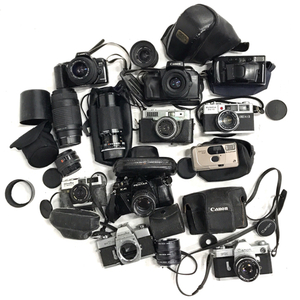 minolta SRT101 Canon FX RICOH ELNICA 35M フィルムカメラ ボディ レンズ 含む まとめセット