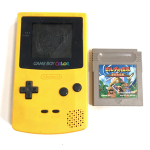 任天堂 CGB-001 ゲームボーイカラー GAME BOY COLOR イエロー 本体 携帯ゲーム機