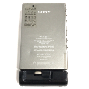 SONY ソニー WM-607 WALKMAN ポータブルカセットプレーヤー オーディオ機器 通電確認済の画像3