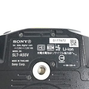 SONY α55 SLT-A55V SAL1855 DT 3.5-5.6/18-55 SAM SAL75300 4.5-5.6/75-300 デジタル一眼レフカメラ QR043-95の画像6