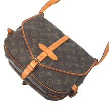 ルイヴィトン モノグラム ソミュール30 ショルダーバッグ M42256 レディース ブラウン LOUIS VUITTON QR043-295_画像2