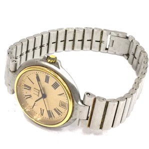 ダンヒル デイト クォーツ 腕時計 ゴールドカラー文字盤 ボーイズサイズ 未稼働品 純正ブレス DUNHILL QR042-295の画像5