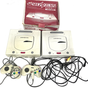 1円 SEGA HST-3220 セガサターン 本体 2台 セット ゲーム機 付属品あり