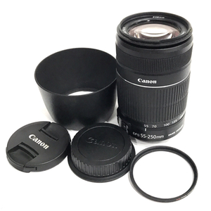 CANON ZOOM LENS EF-S 55-250mm 1:4-5.6 IS II カメラレンズ EFマウント オートフォーカス QR043-274