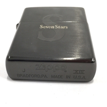 1円 ジッポー SevenStars S デザイン オイルライターUSA製 高さ5.5cm 喫煙グッズ 喫煙具 缶ケース付き ZIPPO_画像3