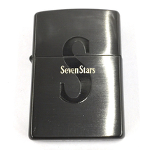 1円 ジッポー SevenStars S デザイン オイルライターUSA製 高さ5.5cm 喫煙グッズ 喫煙具 缶ケース付き ZIPPO_画像1