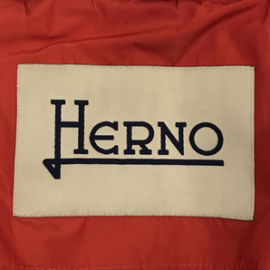 ヘルノ サイズ44 長袖 トレンチコート フロントボタン ウエスト紐 レディース レッド アウター HERNO イタリア製の画像7