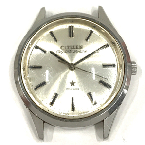 シチズン クリスタルデラックス 手巻き 機械式 腕時計 フェイスのみ 3003-T シルバーカラー文字盤 QR042-258の画像2