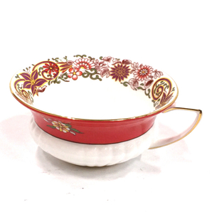 ウェッジウッド CRIMSON ORIENT カップ ＆ ソーサー 1客 レッド×ホワイト 食器 保存箱付き WEDGWOOD QZ043-13の画像2