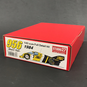 1円 スタジオ27 1/43 ポルシェ 956B 1984 ショートテール マルチメディアキット 未組立品 保存箱 説明書付き