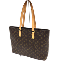 ルイヴィトン M51155 モノグラム ルコ トートバッグ 肩掛け ハンドバッグ ファスナー開閉 ブラウン系 LOUISVUITTON_画像1