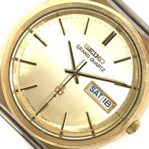セイコー 腕時計 フェイス グランドクォーツ 4843-8040 デイデイト ゴールドカラー QZ メンズ SEIKO QR043-156