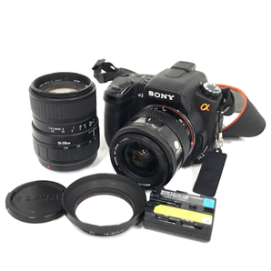 SONY a350 MINOLTA AF ZOOM 24-50mm 1:4(22) SIGMA 70-210mm 1:4-5.6 UC-II デジタル一眼レフ カメラ レンズの画像1