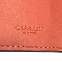 新品同様 コーチ シグネチャー 3つ折り財布 コンパクトウォレット PVCレザー ブラウン 未使用 COACH_画像5