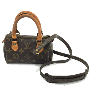 ルイヴィトン モノグラム ミニスピーディ 2WAY ショルダーバッグ レディース フランス製 LOUIS VUITTON