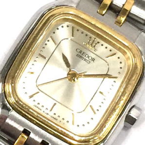 セイコー クレドール クォーツ 腕時計 SS + 18KT 4J81-5A00 純正ブレス 未稼働品 ファッション小物 QR043-132の画像1