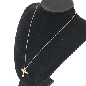 Tiffany Signature Cross Collece Silver 925 × Gold 750 Общая длина.