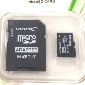 送料360円 新品同様 東芝 microDSXC UHS-Iカード 64GB MSDAR40N64G SD変換アダプタ付属 他 計4点 同梱NGの画像3