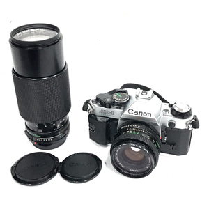 CANON AE-1 PROGRAM FD 50mm 1:1.8 70-210mm 1:4 一眼レフ フィルムカメラ マニュアルフォーカス QR042-469