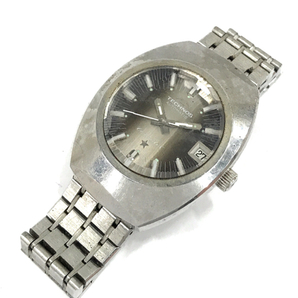テクノス デイト 自動巻 オートマチック 腕時計 メンズ 純正ブレス ファッション小物 ジャンク品 TECHNOSの画像4