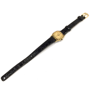 オメガ デビル クォーツ 腕時計 レディース ゴールドカラー文字盤 未稼働品 社外ベルト ファッション小物 OMEGAの画像7