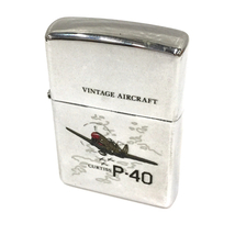 送料360円 ジッポー P-40 オイルライター 喫煙具 喫煙グッズ シルバーカラー ブランド小物 ZIPPO 同梱NG_画像2