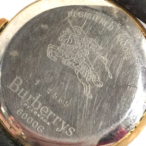 バーバリーズ シェル文字盤 クォーツ 腕時計 メンズ 6000G メンズ ラウンドフェイス 未稼働品 BURBERRYSの画像2