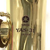 ヤマハ アルトサックス YAS-31 木管楽器 ゴールドカラー マウスピース 保存ケース 等 付属 YAMAHA QR042-148_画像6