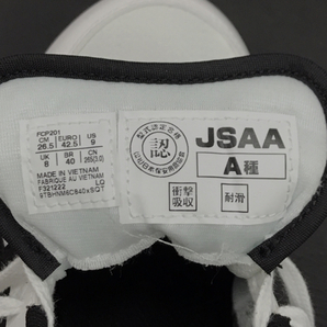 アシックス ウィンジョブ CP201 ホワイト×ブラック 26.5cm メンズ ローカットスニーカー 安全靴 保存箱付きの画像5