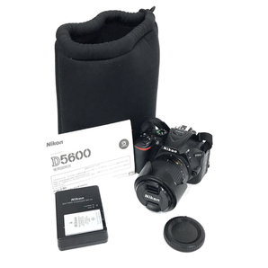 1円 Nikon D5600 AF-P DX NIKKOR 18-55mm 1:3.5-5.6G VR デジタル一眼レフカメラ レンズ C042108の画像1