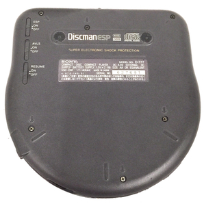 1円 SONY Discman ESP D-777 ポータブル CDプレイヤー オーディオ機器 ジャンク C041702の画像3