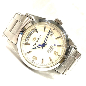 オリエントスター デイデイト 自動巻 オートマチック 腕時計 メンズ EV0F-C0 サファイアガラス 稼働品 QR044-71の画像7