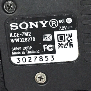1円 SONY ILCE-7M2 7Ⅱ ミラーレス一眼 カメラ ボディ ソニー 通電確認済みの画像9