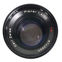 1円 CONTAX Aria Carl Zeiss Planar 1.4/50 T* 一眼レフ フィルムカメラ マニュアルフォーカス_画像4