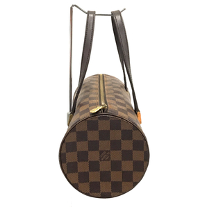 ルイヴィトン N51304 ダミエ パピヨン ハンドバッグ ファスナー開閉 レディース ブラウン系 LOUIS VUITTON QG044-55の画像4