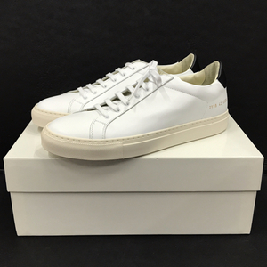 美品 コモンプロジェクト サイズ42 スニーカー シューズ ホワイト メンズ 保存箱付き COMMON PROJECTS