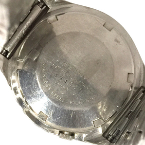 セイコー 5 アクタス 自動巻 オートマチック 腕時計 6106-7690 グリーン文字盤 メンズ 純正ブレス QR044-12の画像2