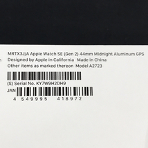 1円 Apple Watch SE 第2世代 44mm GPSモデル MRTX3J/A A2723 ミッドナイト スマートウォッチ 本体_画像9