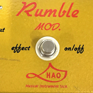 1円 HAO Rumble MOD. オーバードライブ/ブースター エフェクター ハオ ランブルモッド 動作確認済の画像7